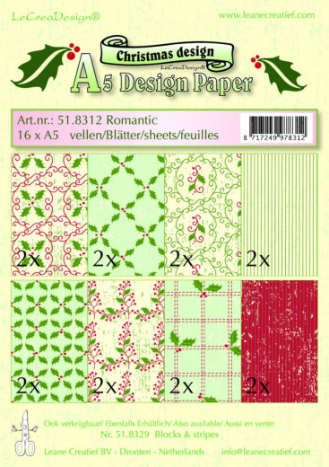 LeCrea Designpapier Set - Christmas Nr. 1