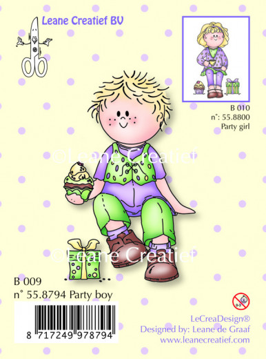 LeCrea Clear Stamps - Bambini Party Boy