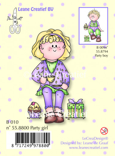 LeCrea Clear Stamps - Bambini Party Girl