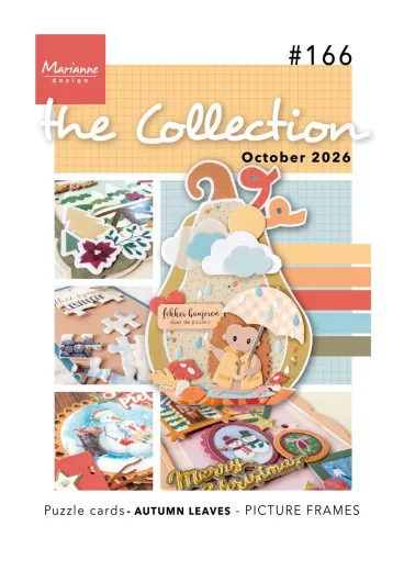 Marianne Design Heft The Collection Nr. 166 im DIN A4 Format mit Igel im Regen und Beispielen