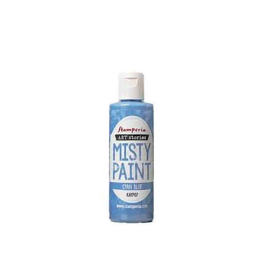 60-ml-Flasche Stamperia Art Stories Misty Paint in Cyan Blue