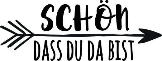 Stempel - schön dass du da bist - zweizeilig