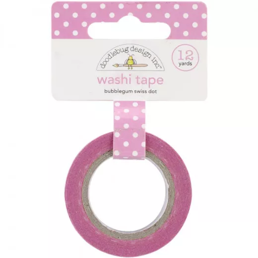 Washi Tape - Bubble Gum Swiss Dot