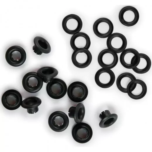 Eyelets and Washers - Black