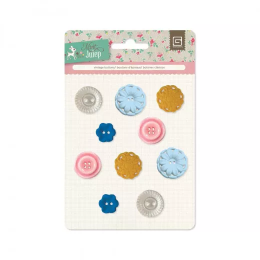 Mint Julep Vintage Buttons