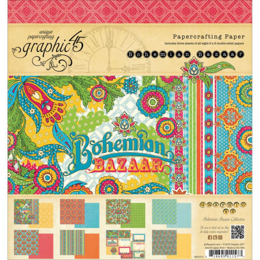 Bohemian Bazaar 8x8 Paper Pad (2. Wahl)