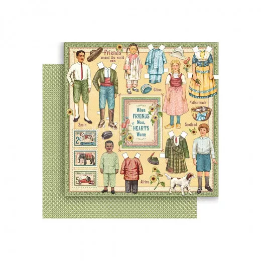 Pennys Paper Doll Designpapier - Forever Friends