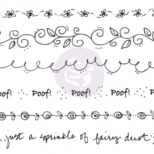 Cling Stamps - Mixed Media Doll Background