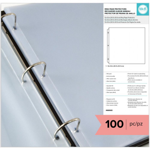 We R 3-Ring Page Protectors (Großpackung)