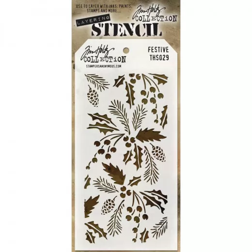 Tim Holtz Layered Stencil - Festive