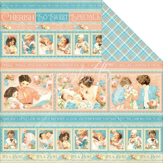 Precious Memories Designpapier - Cuddle Time