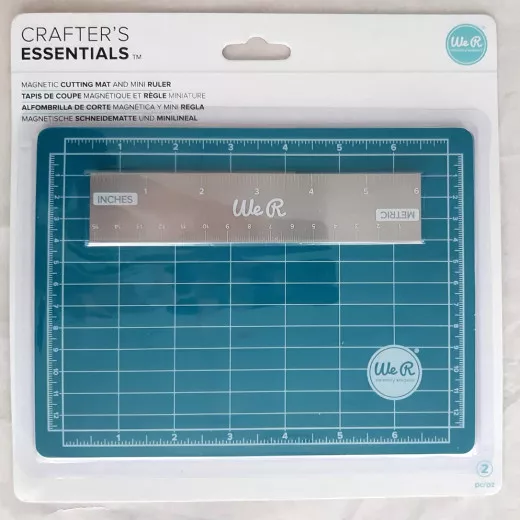 Mini Magnetic Cutting Mat and Ruler Set