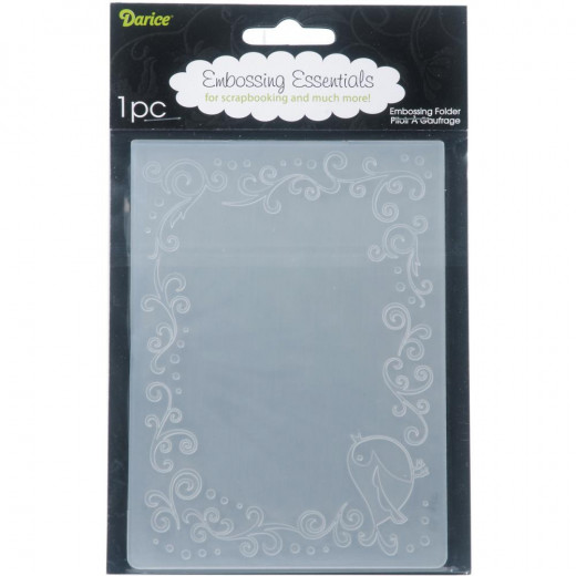 Embossing Folder - Bird Scroll