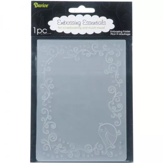 Embossing Folder - Bird Scroll