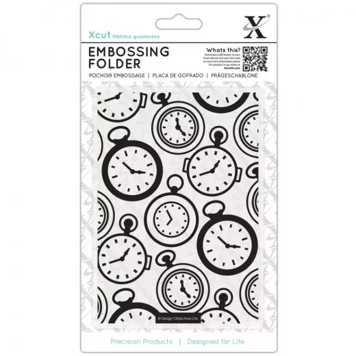 Embossing Folder - Pocket Watch Background