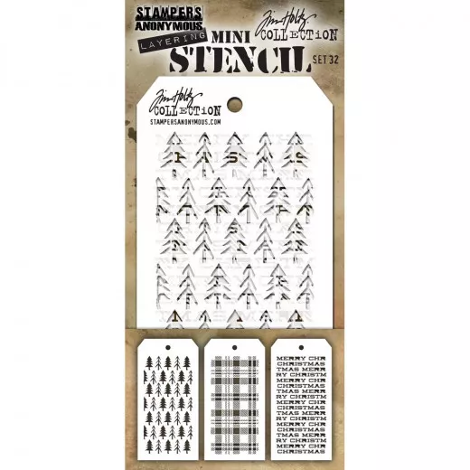 Tim Holtz Mini Layered Stencil Set 32