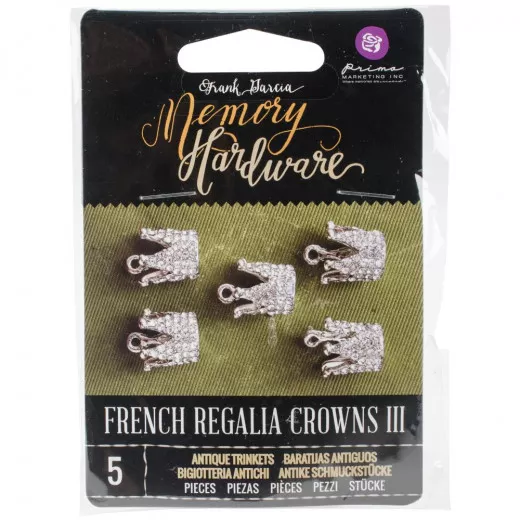 Memory Hardware Embellishments - French Regalia Crowns III