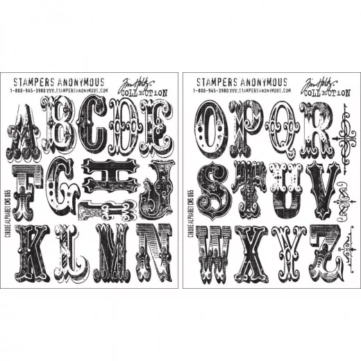 Cling Stamps Tim Holtz - Cirque Alphabet