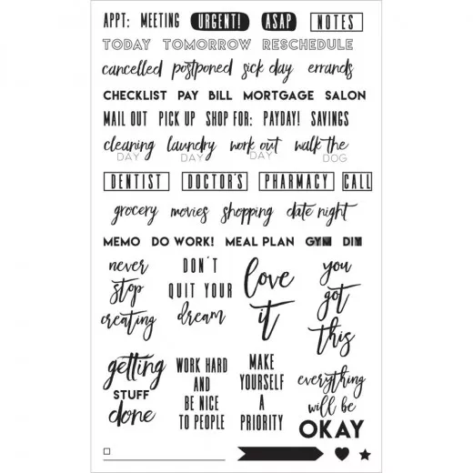 Clear Stamps - My Prima Planner Frank Garcia Everyday Moments