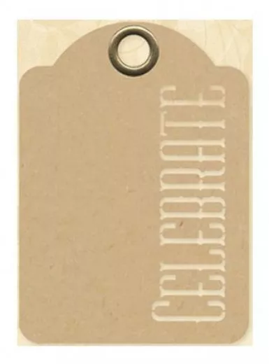 Staples ATC Die-Cut Cardstock Tags - Celebrate, Kraft