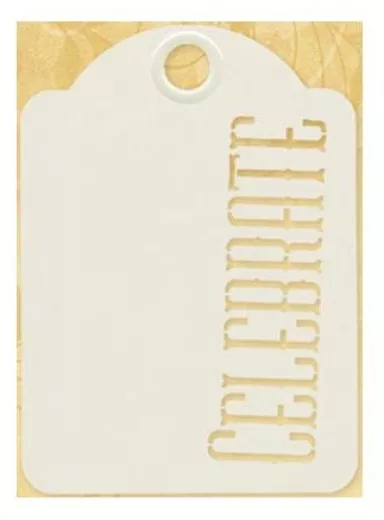 Staples ATC Die-Cut Cardstock Tags - Celebrate, Ivory