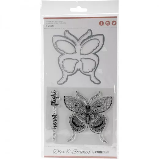 KaiserCraft Dies Stamps - Butterfly