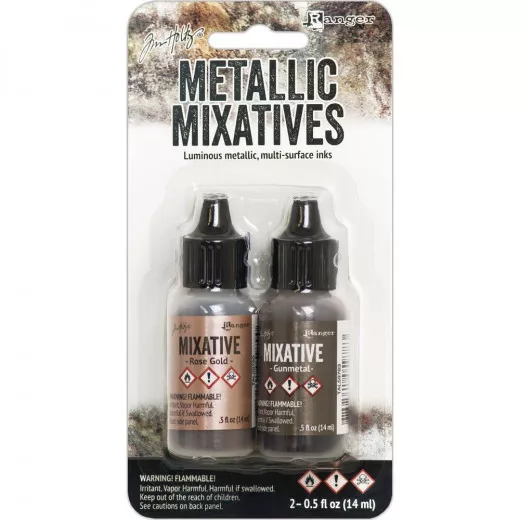 Alcohol Ink Kit - Rose Gold, Gunmetal