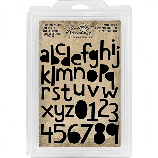 Idea-Ology Cling Foam Stamps - Cutout Lowercase Alpha and Number