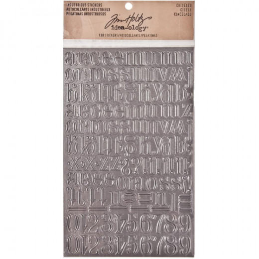 Idea-Ology Industrious Sticker - Metallic Chiseled