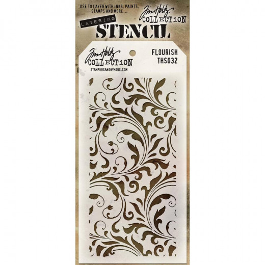 Tim Holtz Layered Stencil - Flourish