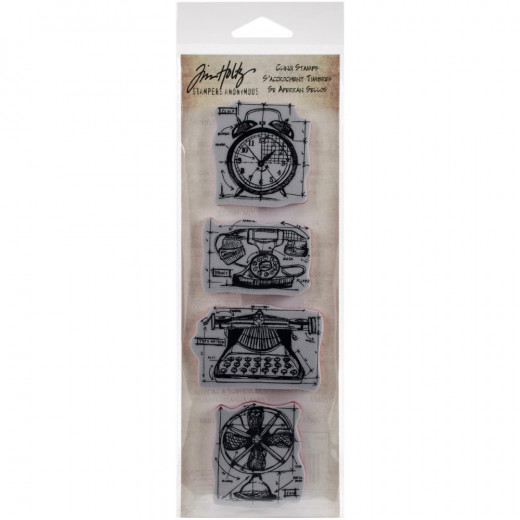 Cling Stamps by Tim Holtz - Mini Blueprint Strips Vintage