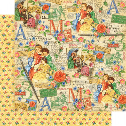 Little Women Designpapier - Sisterly Love