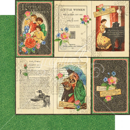Little Women Designpapier - Literary Lessons