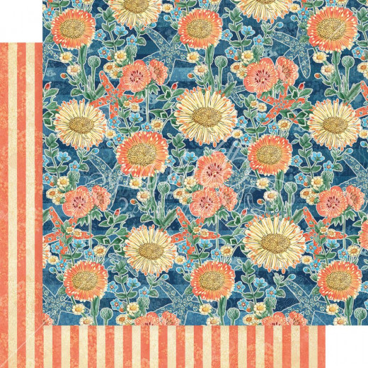 Sun Kissed Designpapier - Floating Floral