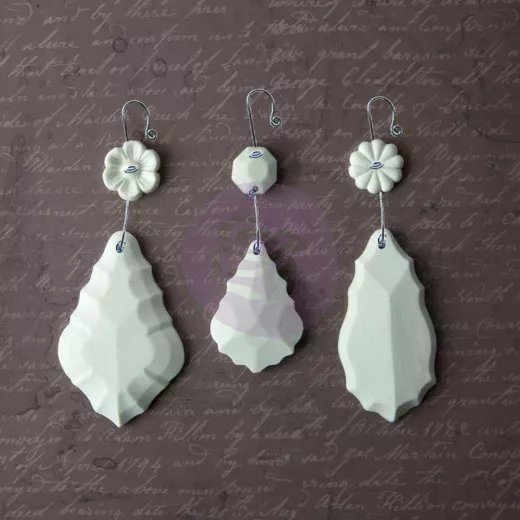 Archival Cast Embellishments - Chandelier Pendants I