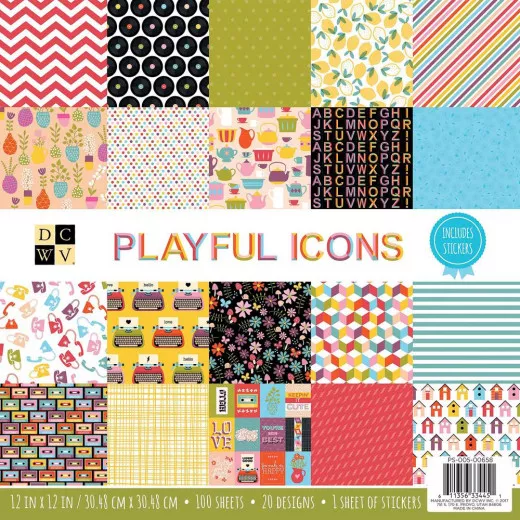 Playful Icons 12x12 Paper Stack