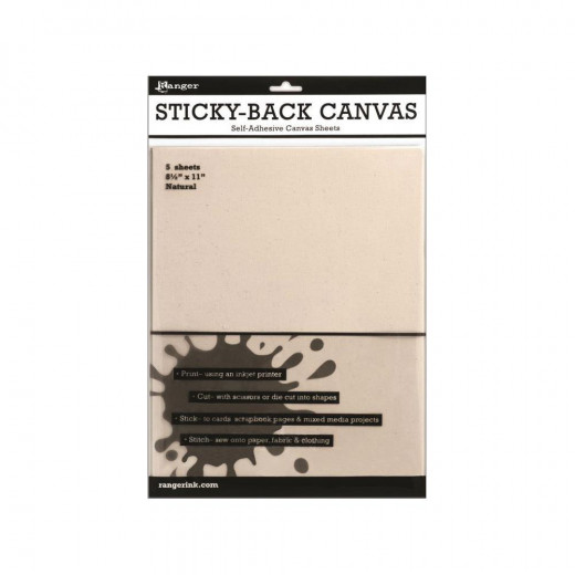 Inkssentials Surfaces Sticky Backed Natural Canvas