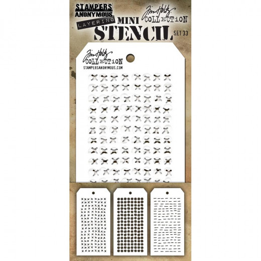 Tim Holtz Mini Layered Stencil Set 33