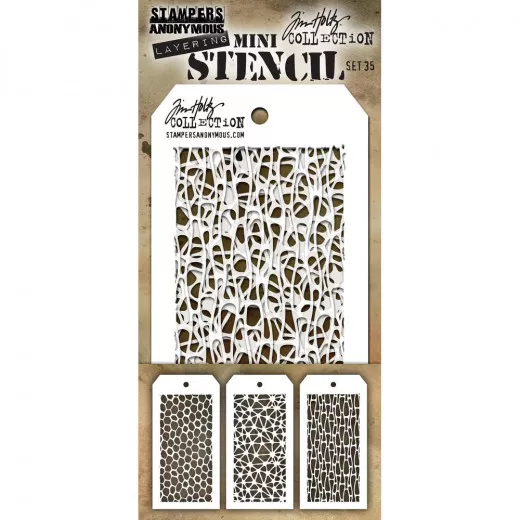 Tim Holtz Mini Layered Stencil Set 35