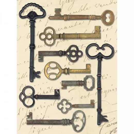 Lifes Journey Metal Art - Keys