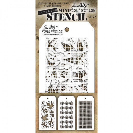 Tim Holtz Mini Layered Stencil Set 22