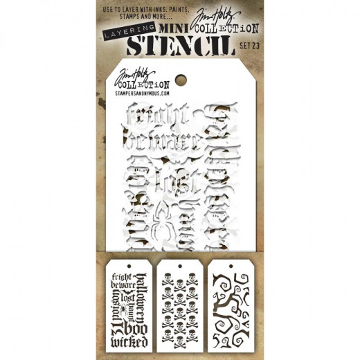 Tim Holtz Mini Layered Stencil Set 23