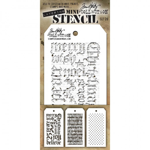 Tim Holtz Mini Layered Stencil Set 20