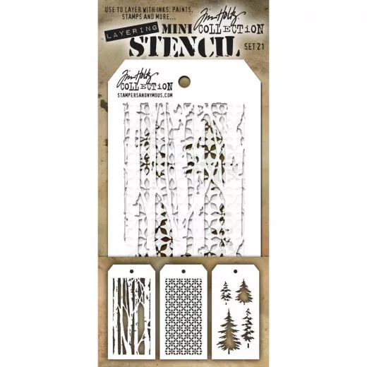 Tim Holtz Mini Layered Stencil Set 21