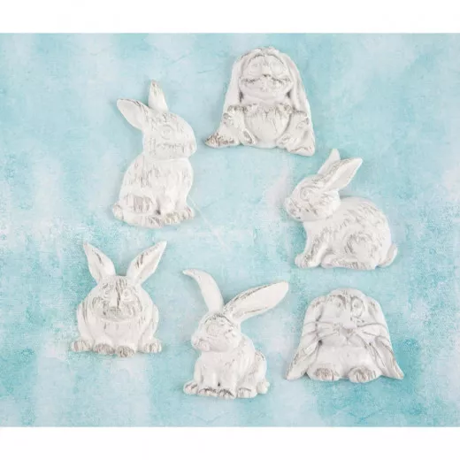 Shabby Chic Treasures Resin - Rabbits