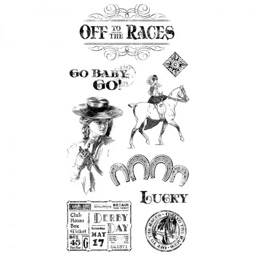 Cling Stamps - Off To The Races 1