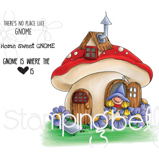 Stamping Bella Cling Stamps - Gnome Home