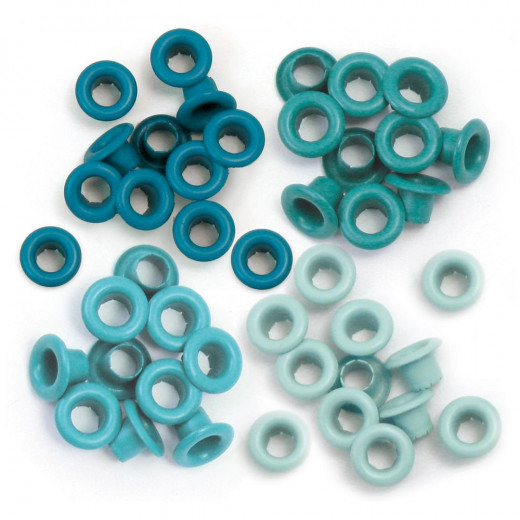 Eyelets Sortiment - Aqua