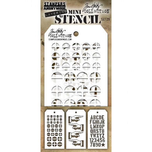 Tim Holtz Mini Layered Stencil Set 29