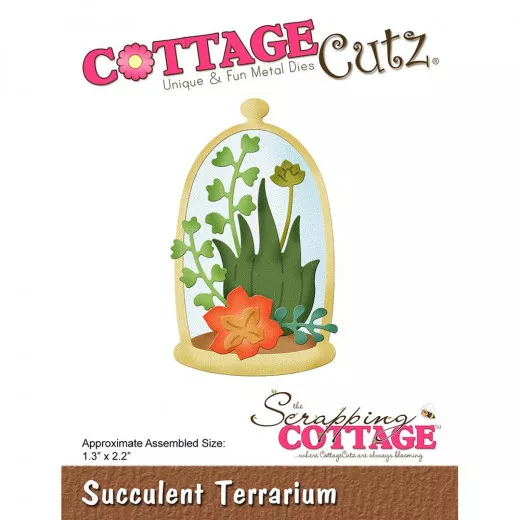 CottageCutz Dies - Succulent Terrarium